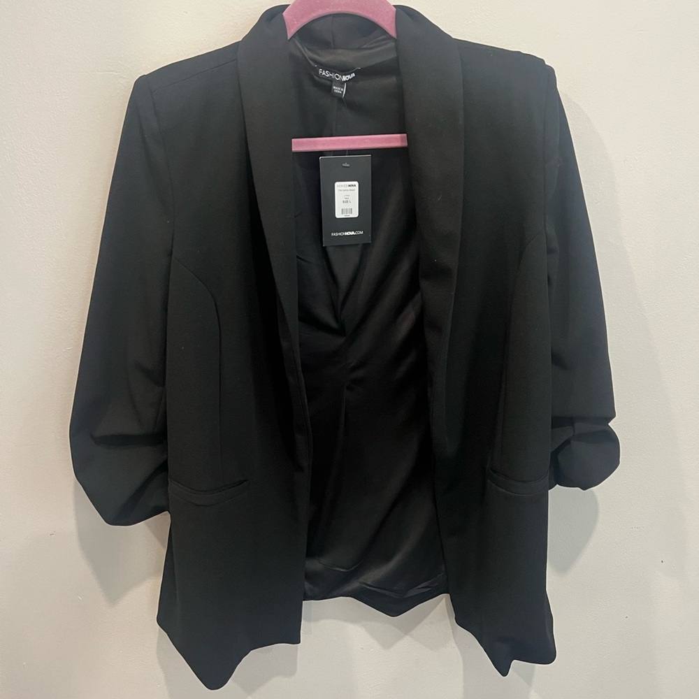 Fashion Nova Ruched Blazer